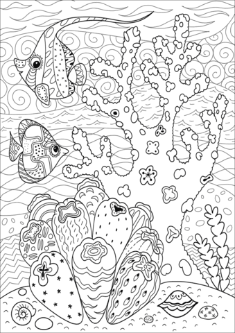 Engage your students with these science coral reef worksheets. Butterflyfish Enjoying Coral Reef Coloring Page Free Printable Coloring Pages