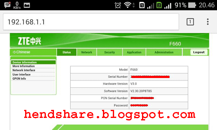 F609 User Admin Pass Telkom : Default Password Router ZTE ...