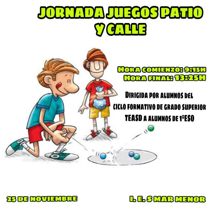 Los juegos de patio al aire libre tradicionales son divertidos, didácticos, sencillos de aprender y sobre todo muy populares entre los niños de 6 a 7 años especialmente, aunque también de todas las edades. Jornada De Juegos De Patio Y Calle Para 1Âºeso Ies Mar Menor