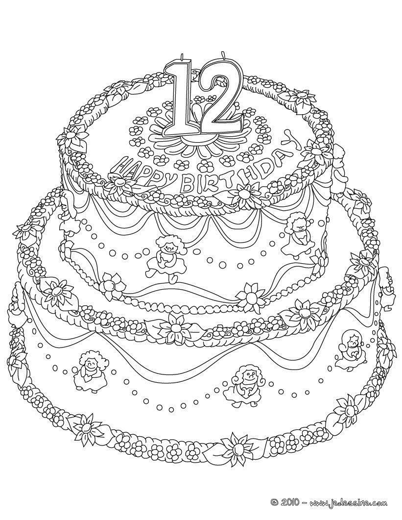 Les plus beaux dessins de coloriages gratuits. Coloriages Coloriage 12 Ans Fr Hellokids Com