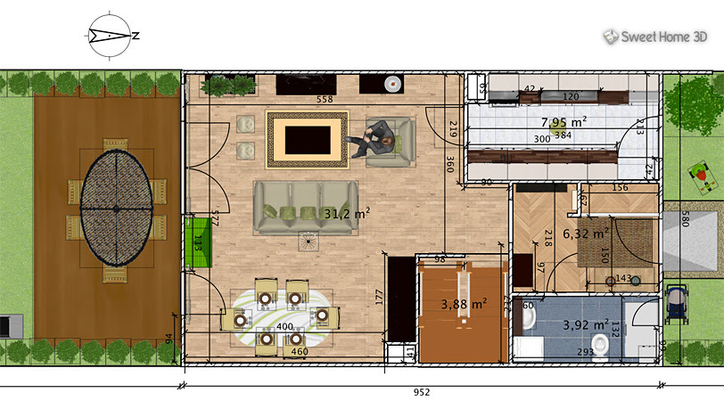 Occasions for the home sweet home card: Sweet Home 3d Draw Floor Plans And Arrange Furniture Freely