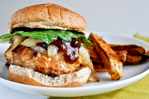 Bread crumbs and milk keep these chicken burgers unbelievably moist and flavourful. Bbq Chicken Burgers