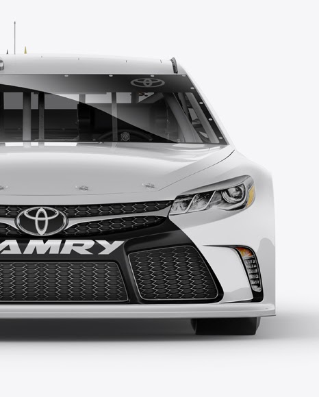 Download Nascar Camry Front view PSD Mockup