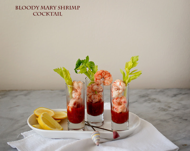 2 cut half of the cooked shrimp into chunks: Bloody Mary Shrimp Cocktail A Boozy Nosh To Start Your Party Right