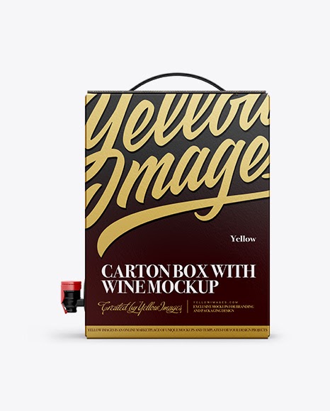 Download Carton Box with Wine Dispenser - Top, Front, Back Views ...