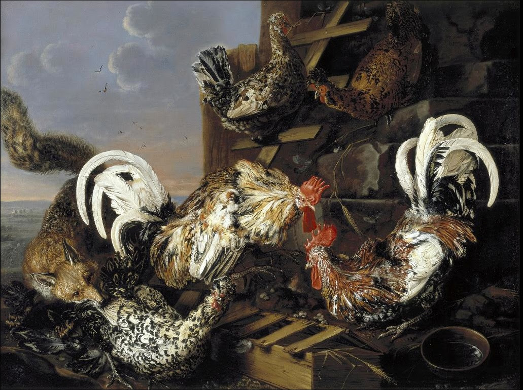 https://upload.wikimedia.org/wikipedia/commons/e/e0/Carstian_Luyckx_-_Fowl_Attacked_by_a_Fox.jpg