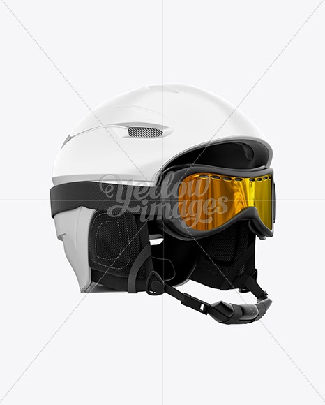 Download Download Ski Helmet With Goggles Mockup - Right Half Side ...