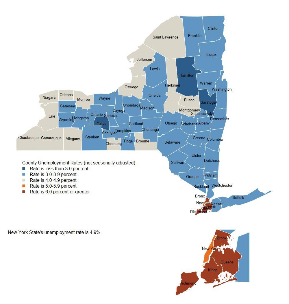 Unemployment Rates by County