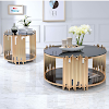 Coffee Table With Black Glass Top : Ts Round Coffee Table With Glass Top Black Frame By Gubi - Left hand navigationskip to search results.