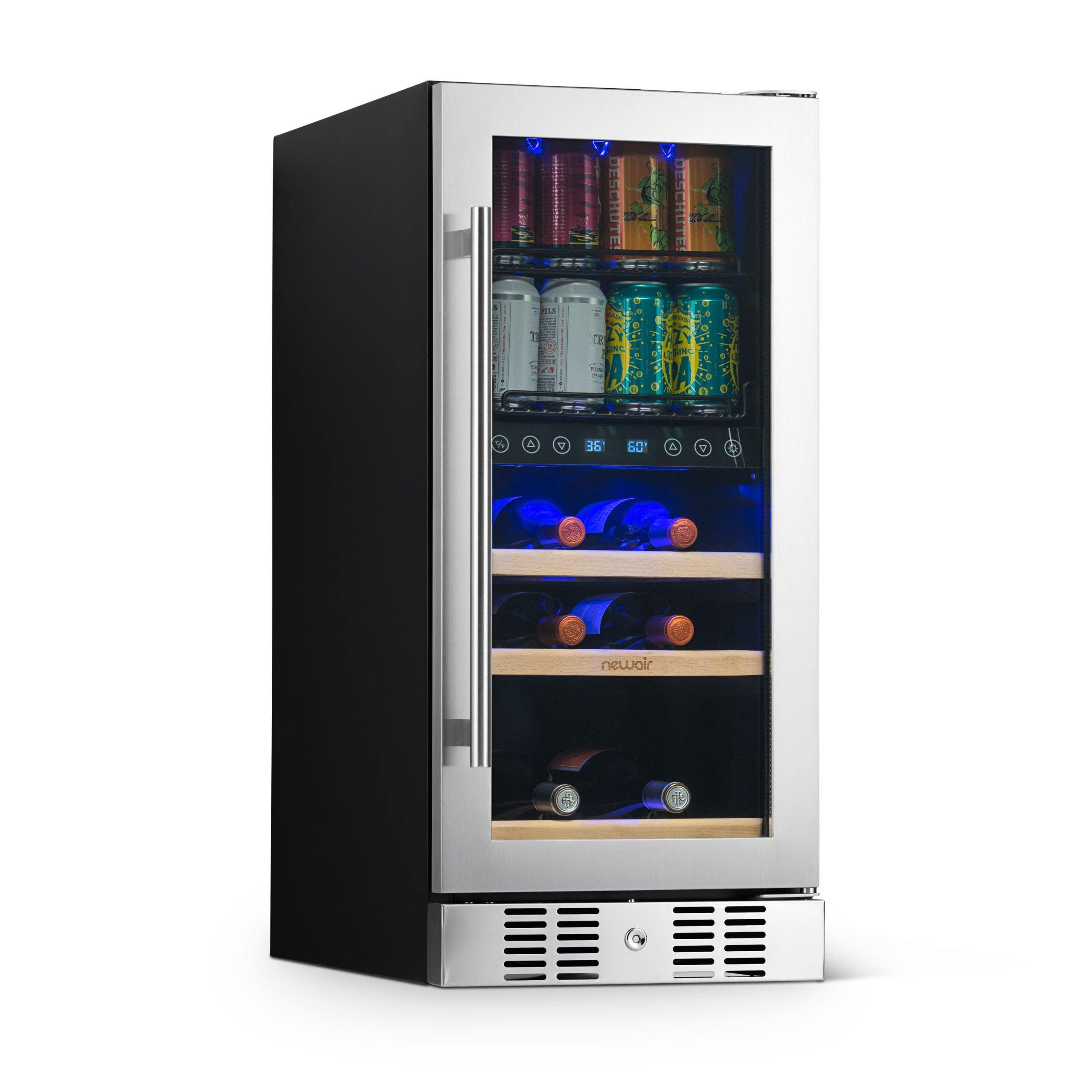 Holds 177 cans of beer or soda. Newair Premium 15 Built In 9 Bottle 48 Can Wine Beverage Cooler Newair