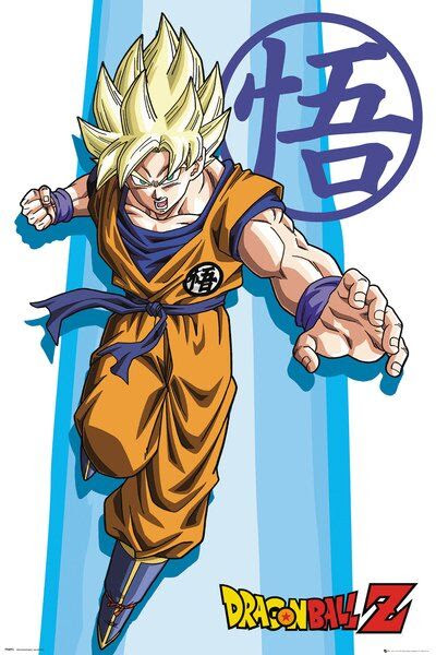 Goku's saiyan birth name, kakarot, is a pun on carrot. Dragon Ball Z Poster Super Saiyan Goku 24x36