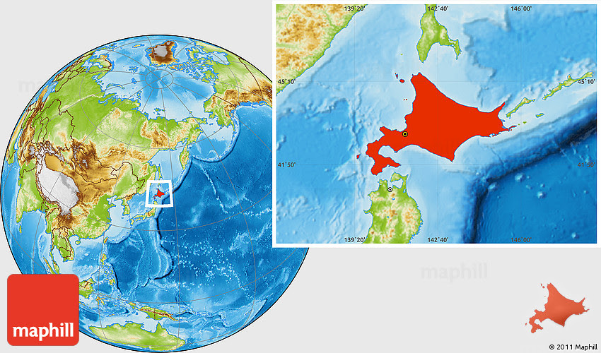 English maps of sapporo all japan relocation inc. Physical Location Map Of Hokkaido