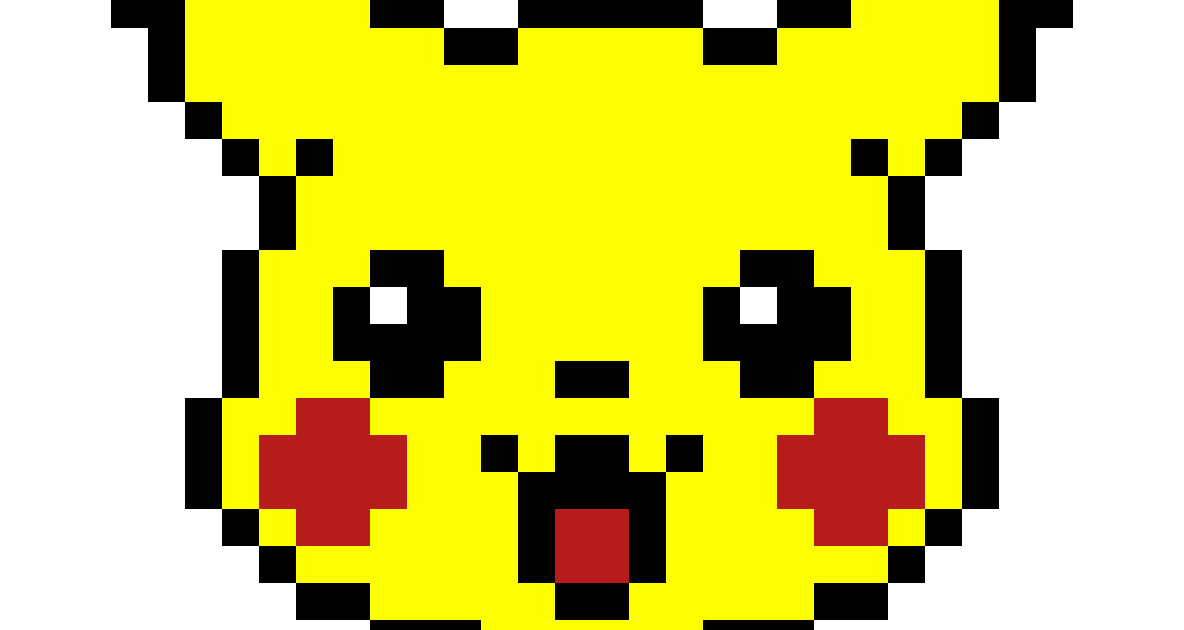 Pikachu Pixel Art 16X16 - Mark setape2010