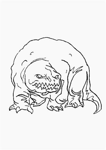 Super Monster Kleurplaat