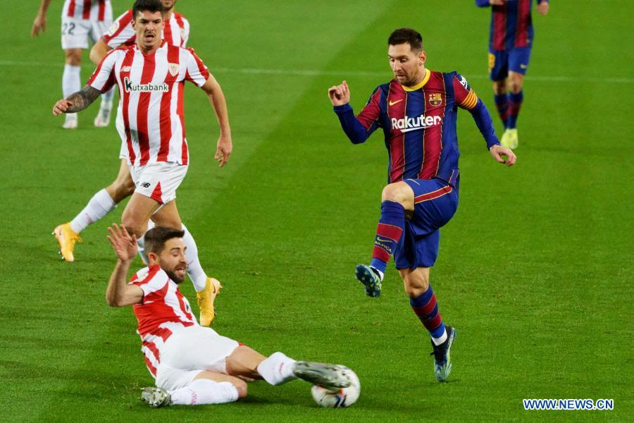 Learn how to watch barcelona vs girona live stream online on 24 july 2021, see match results and teams h2h stats at scores24.live! Spanish League Football Match Fc Barcelona Vs Athletic Club Bilbao Xinhua English News Cn
