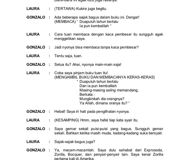 Contoh Teks Drama Orang Tentang Cinta :: CONTOH TEKS