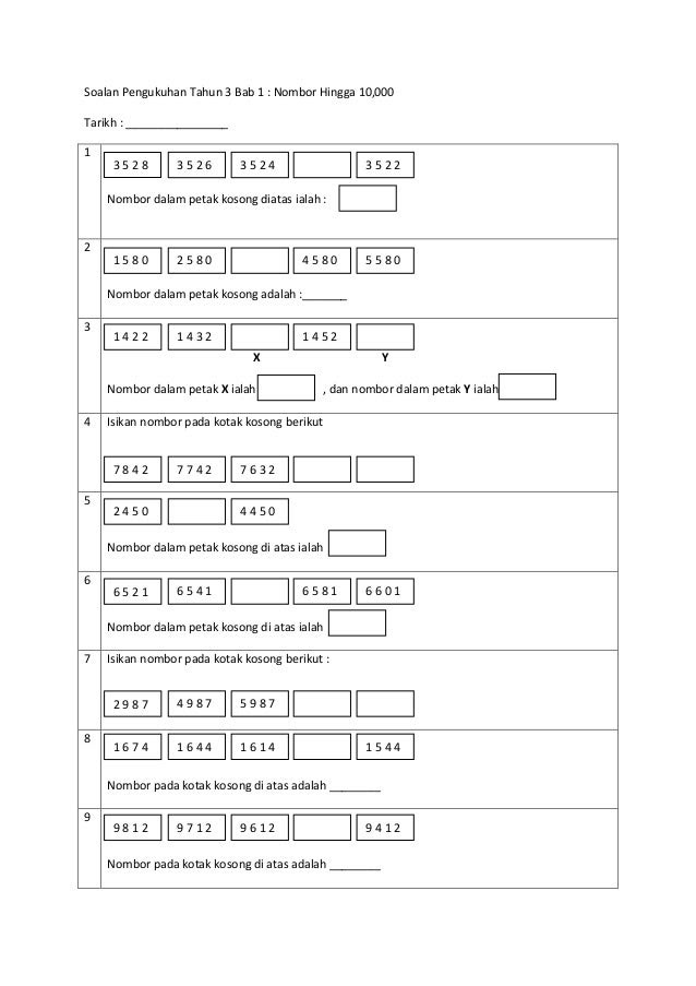 Soalan Penyelesaian Masalah Darab Matematik Tahun 5 