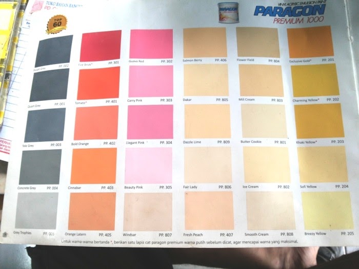 30 Sample Warna Cat  Paragon  Simple Dan Minimalis