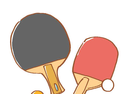 おしゃれ 卓球 ラケット イラスト かわいい の最高のコレクション 無料イラスト集