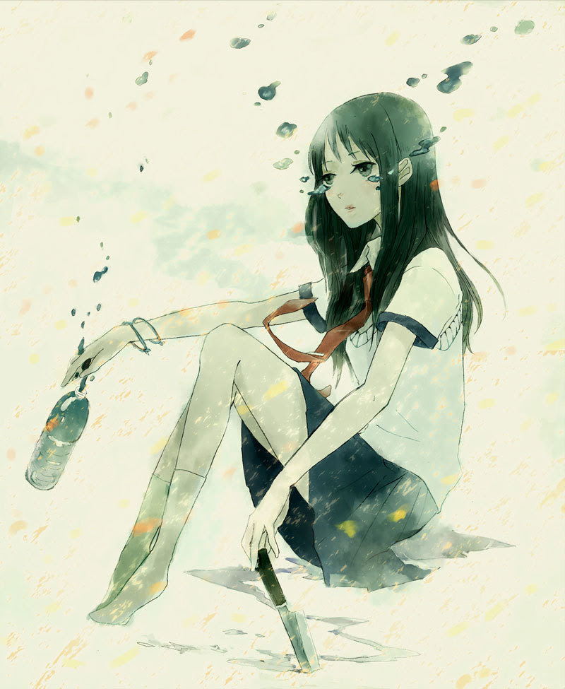 画像をダウンロード 切ない 女の子 イラスト イラスト画像