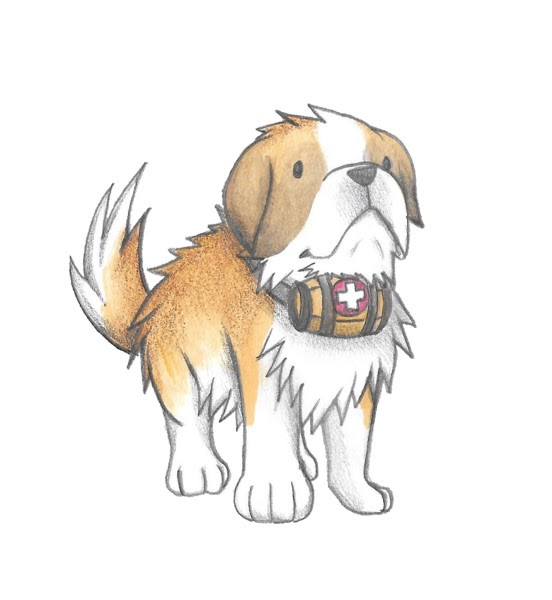 最も欲しかった イラスト かわいい セント バーナード Lasjpblogimg