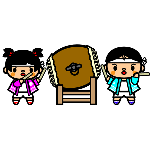 無料印刷可能祭り 太鼓 イラスト すべてのイラスト画像