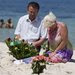 Tourists on Sunday placed flowers on the beach near the Imperial Marhaba hotel in Sousse, Tunisia, where a gunman killed 39 people on Friday.