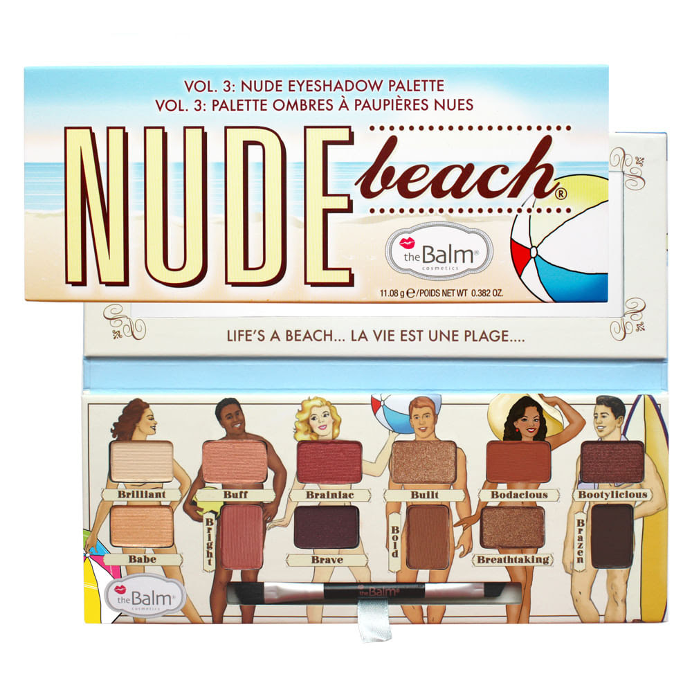 Paleta de Sombras The Balm - Nude Beach - Estojo