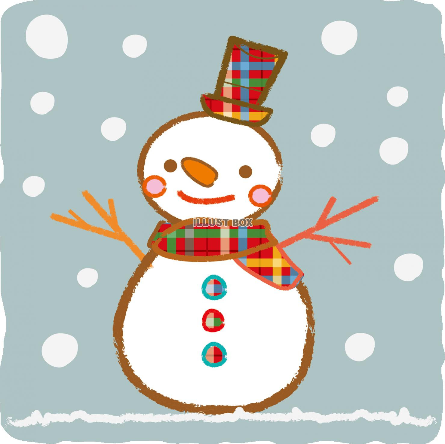 ベスト雪だるま イラスト おしゃれ 花の画像