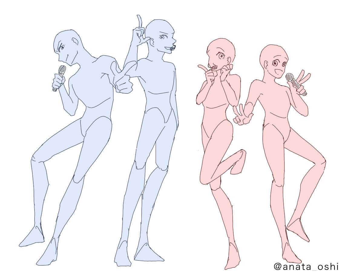 ポーズ トレス 素材 トレス 素材 女の子 ポーズ フリー