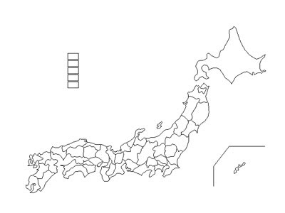 Japan Image 世界地図 白地図 高画質