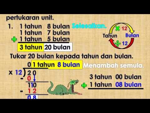 AZIMAT MATEMATIK: MENAMBAH TAHUN DAN BULAN.