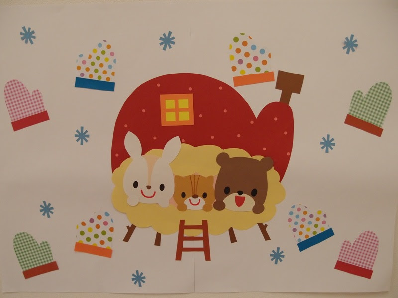 無料イラスト画像 最高の壁面 てぶくろ 絵本 イラスト