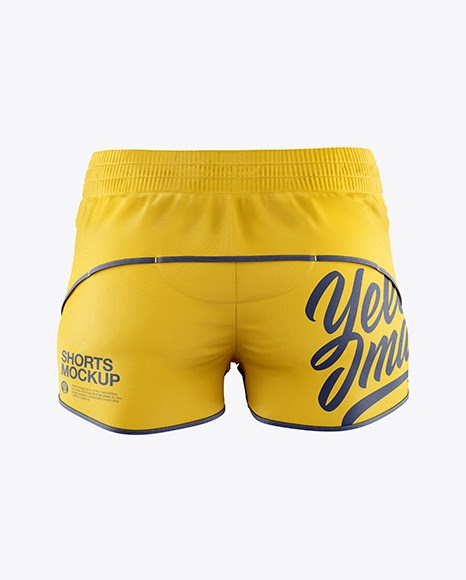 Download Fitness Shorts Back View Jersey Mockup PSD File 102.11 MB ...
