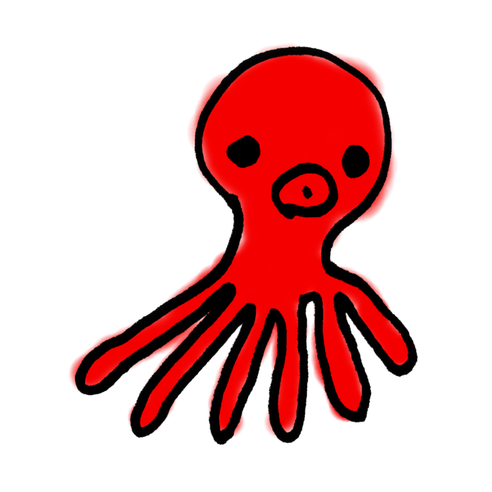 かわいい動物画像 上タコ イラスト フリー