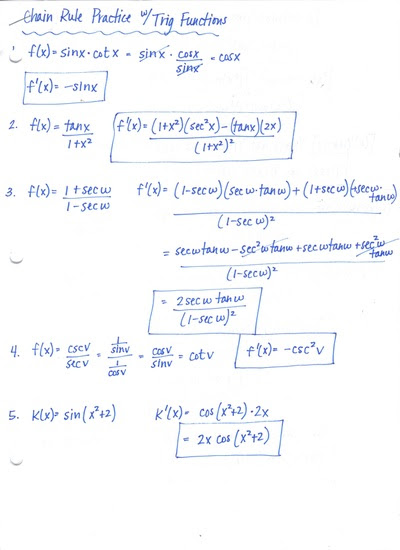 Ap Calculus Summer Worksheet Answers