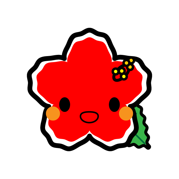 最新手書き ハイビスカス イラスト 簡単 動物ゾーン