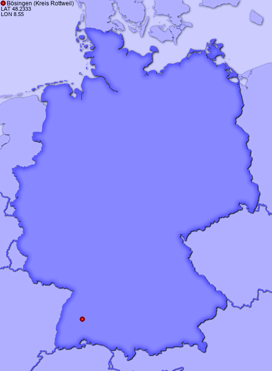 Country switzerland, canton friburg, district sense. Location Of Bosingen Kreis Rottweil In Germany Places In Germany Com