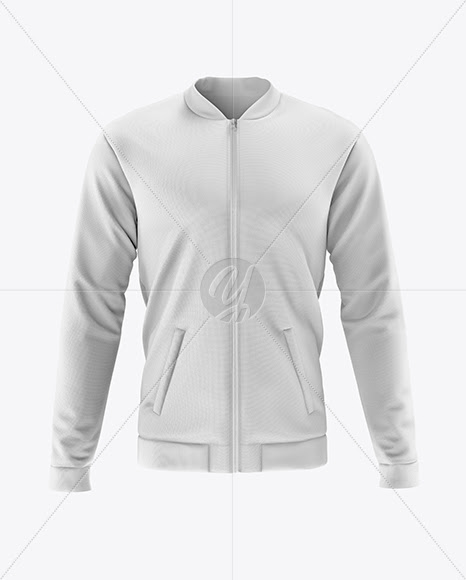 Download Download Men's Bomber Jacket Mockup - Front View PSD