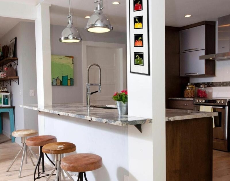  Dapur  Minimalis  Dengan Meja  Bar  Design Rumah Minimalisss