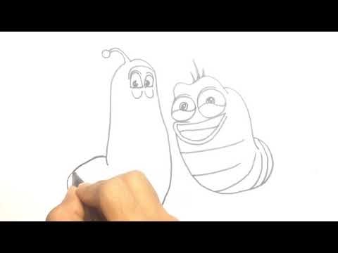 Terupdate Cara  Menggambar  Kartun Larva Cepat Dan Mudah  Video cara  menggambar  sayuran yang  mudah  