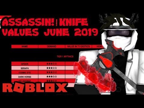 Roblox Assassin Value List June 2019 - 