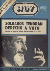 Últimas noticias, fotos, y videos de chile las encuentras en diario gestión. Chile Hoy Memoria Chilena Biblioteca Nacional De Chile