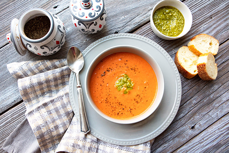 I halved the butter and used canned unsweetened coconut milk in place of the cream to reduce the fat and it turned out great! Homemade Cream Of Tomato Basil Soup Italian Food Forever