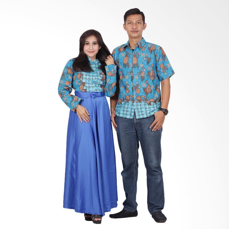 17+ Baju Batik Warna Biru, Terkini!