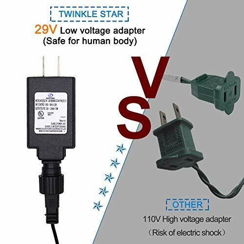 Our voltage is 220v, can this be used in my country? String Lights Fairy Lights 300 Led Christmas Mini String Lights 99 Ft Fairy Lights Safe Adapter Home Garden
