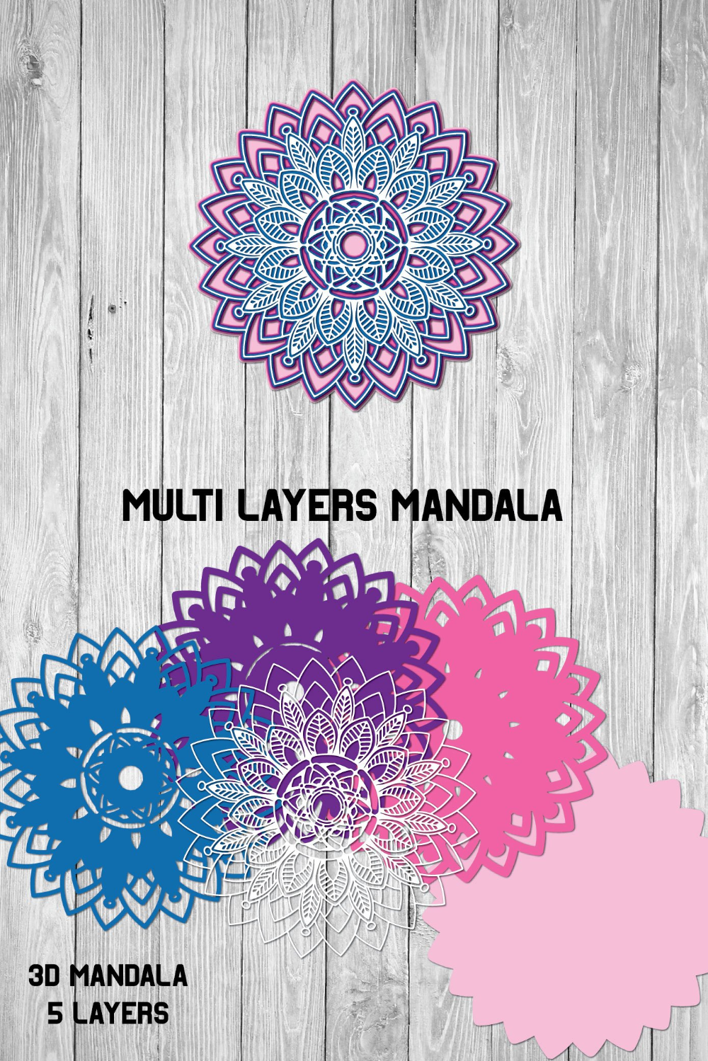 Download Layered Free Mandala Alphabet Svg Files Cricut Project - Free Layered SVG Files