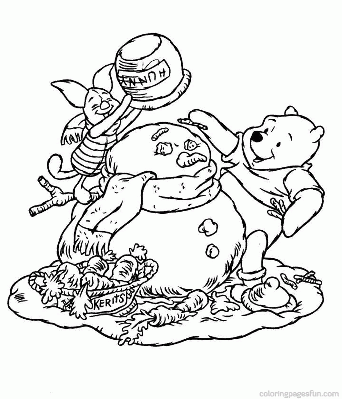 You may use this photo for backgrounds on personal computer with best quality. Printable Winnie The Pooh Christmas Coloring Pages Clip Art Library