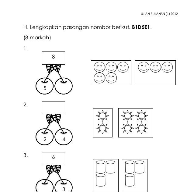 Contoh Soalan Ujian Bulanan Matematik Tahun 4 - Krikilan f