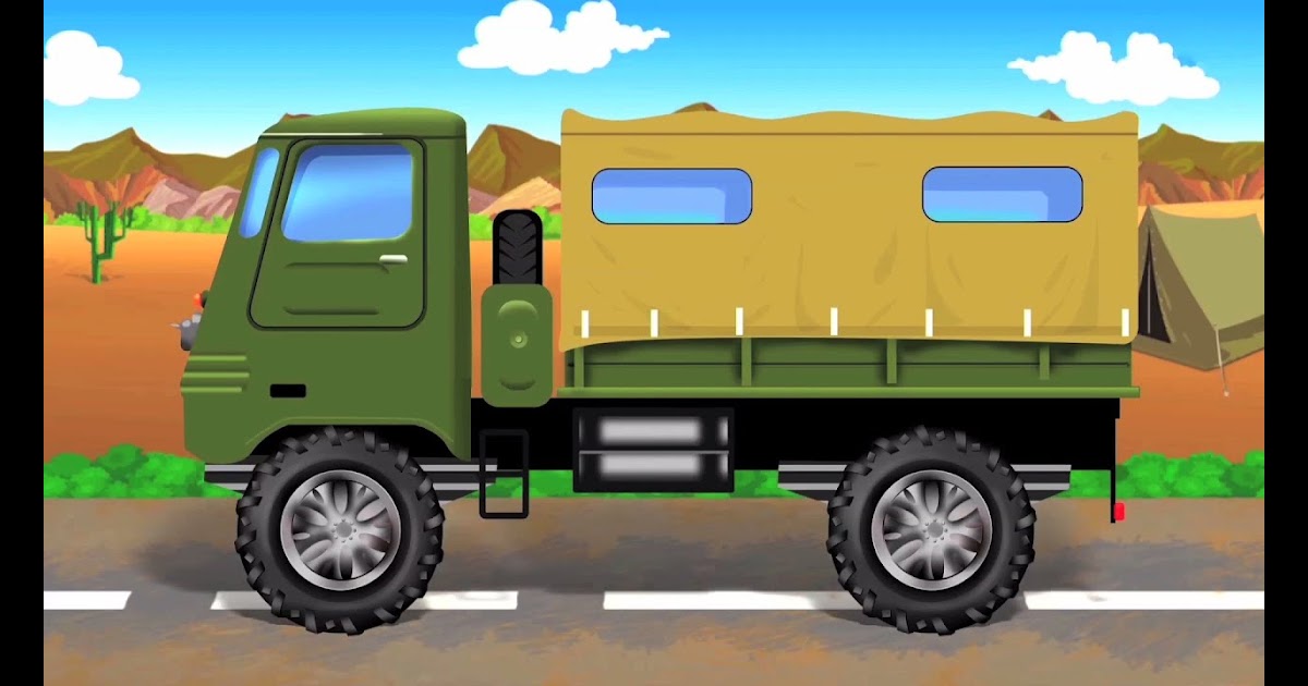 Gambar Kartun Mobil Truk - Belajar Menggambar